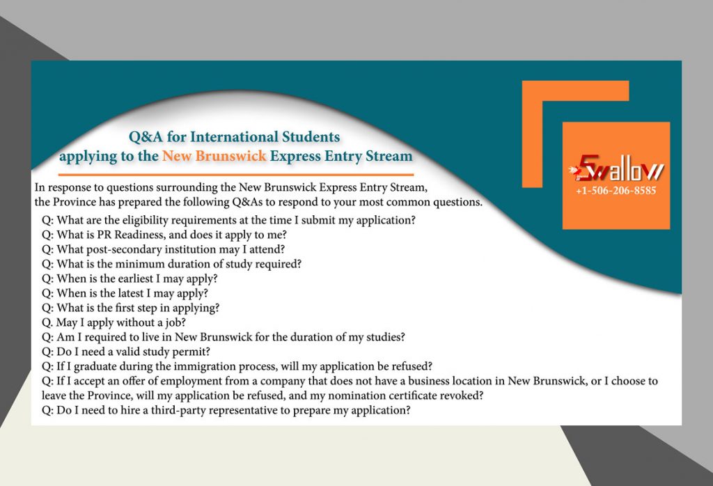 Q&A for International Students applying to the New Brunswick Express