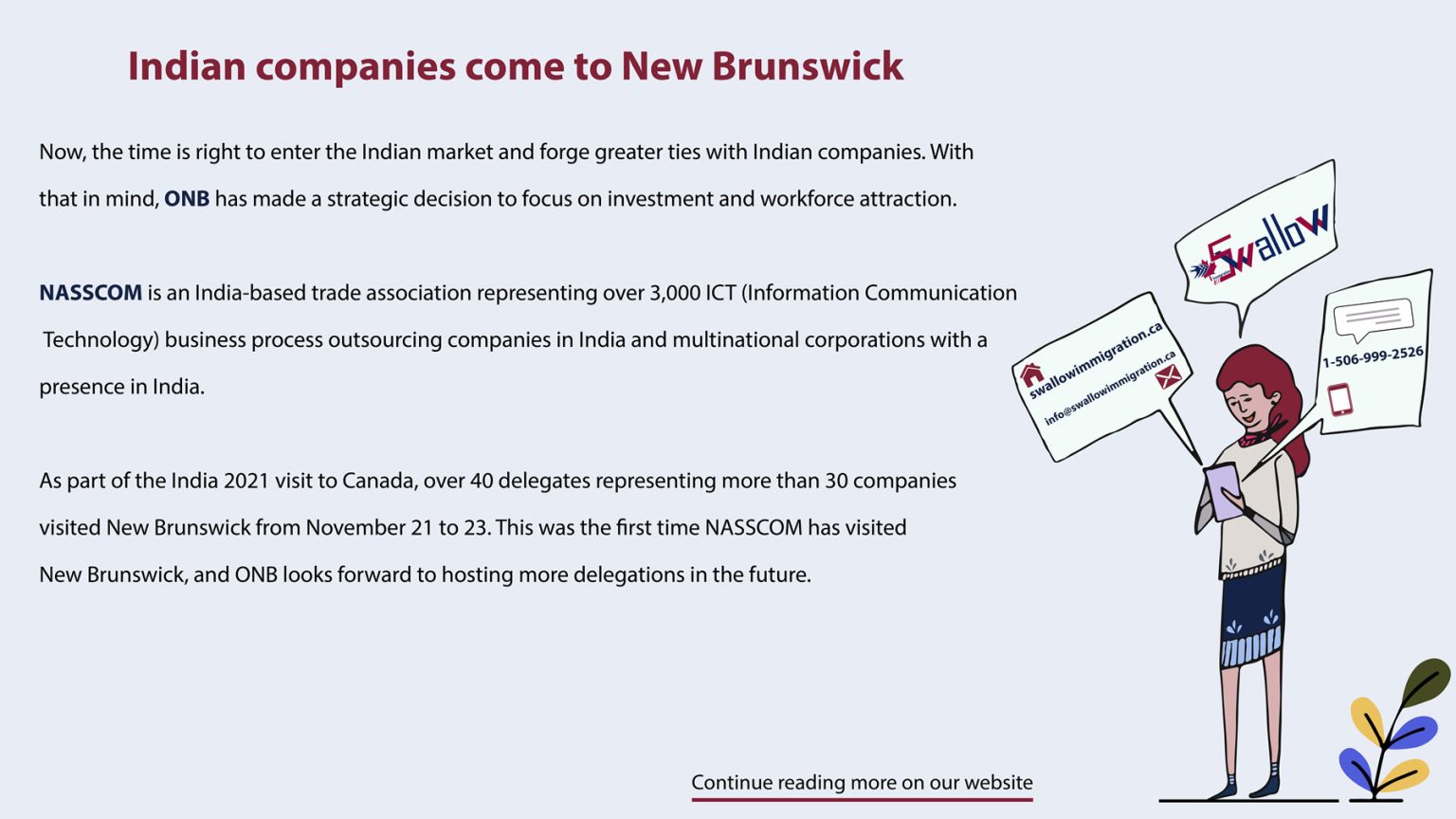 Indian companies New Brunswick Canada