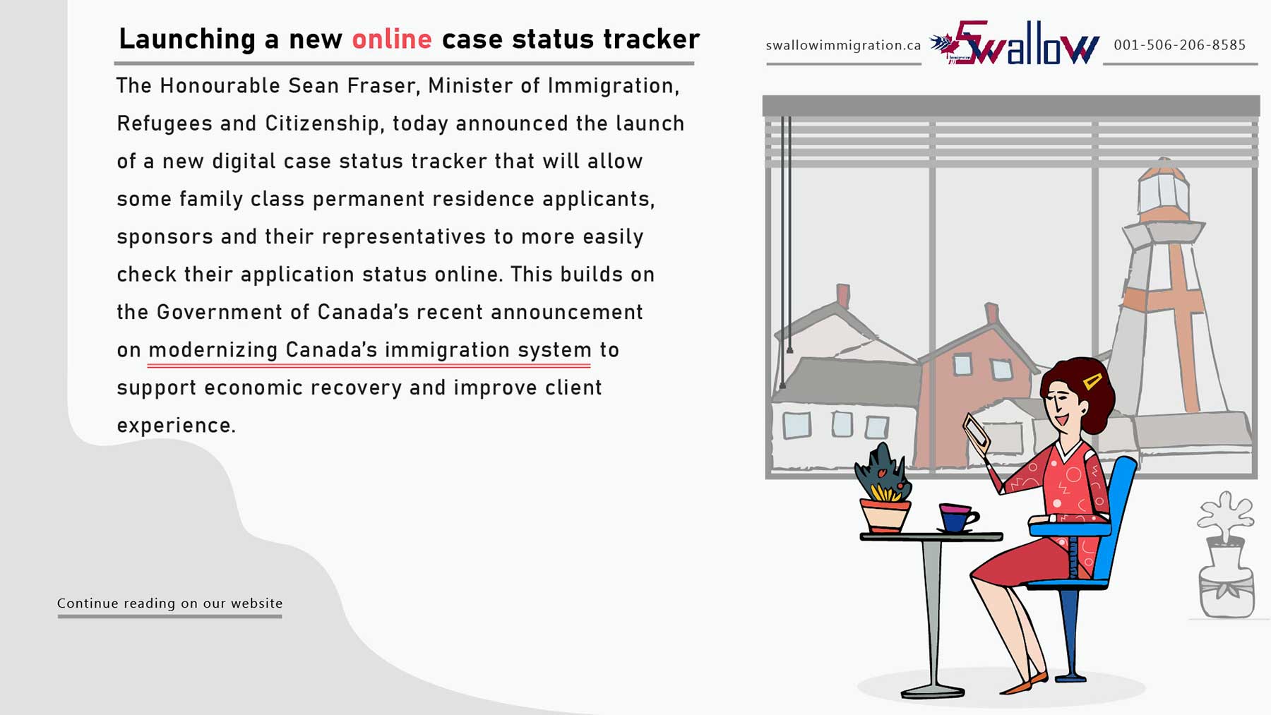 Launching a new online case status tracker