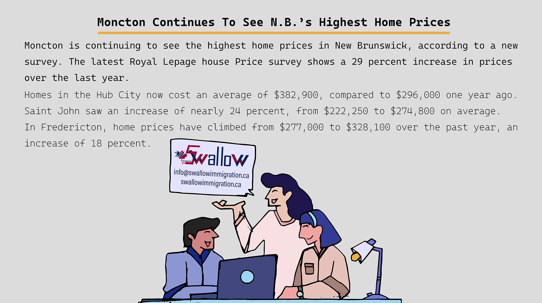 Moncton Continues To See N.B.’s Highest Home Prices