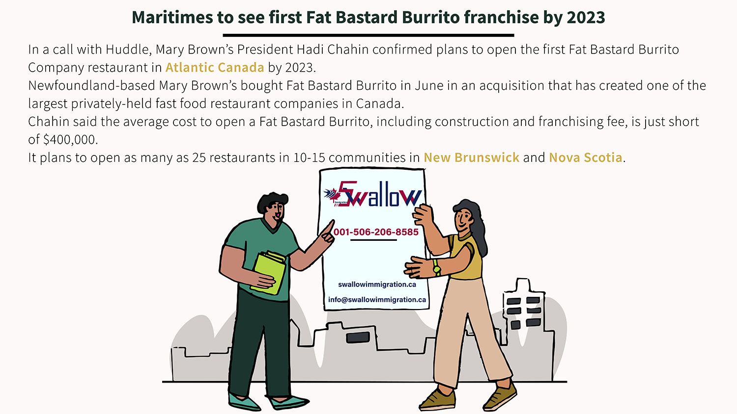 Maritimes to see first Fat Bastard Burrito franchise by 2023