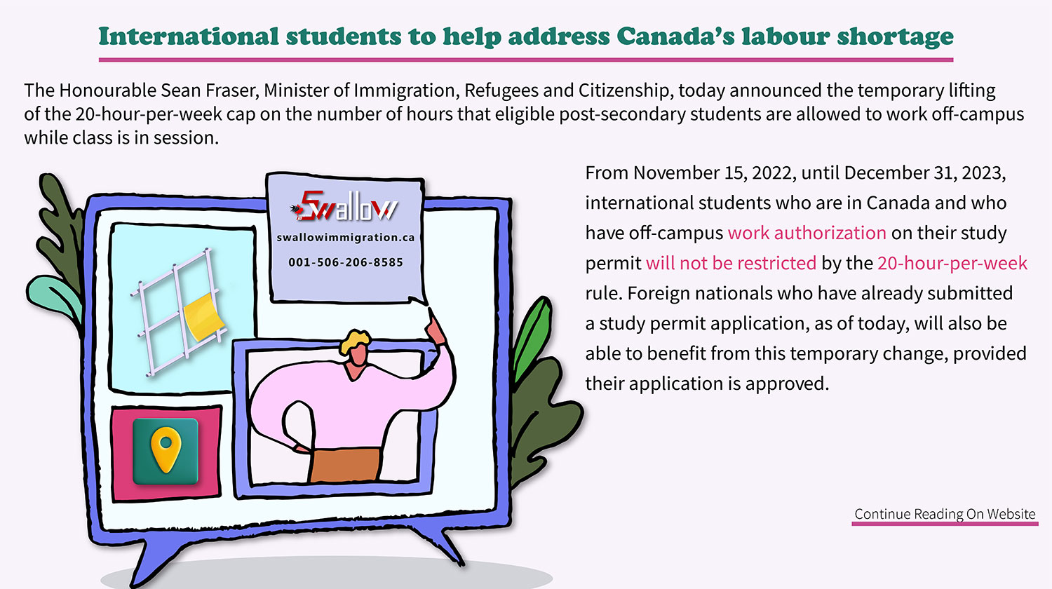 International students to help address Canada’s labour shortage