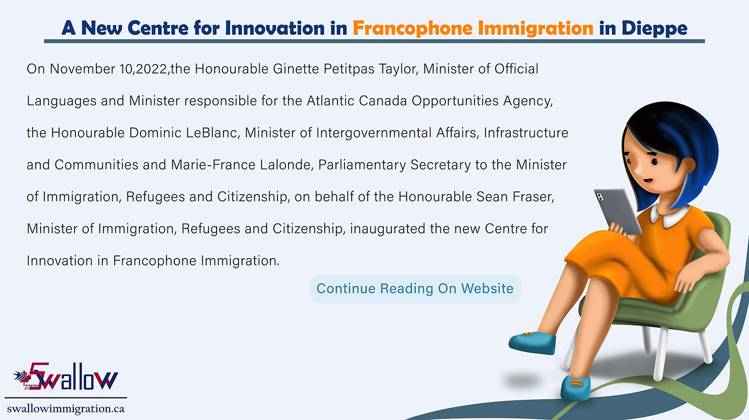 A New Centre for Innovation in Francophone Immigration in Dieppe