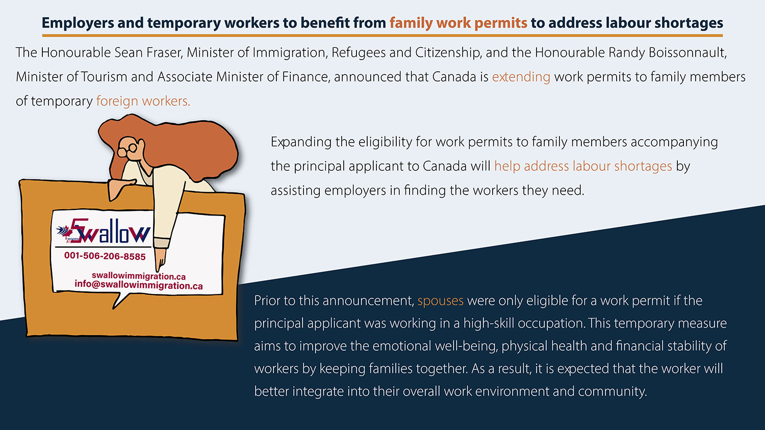 Employers and temporary workers to benefit from family work permits to address labour shortages