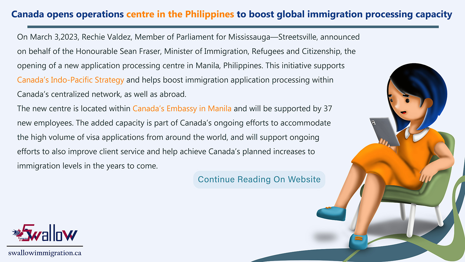 Canada opens operations centre in the Philippines to boost global immigration processing capacity