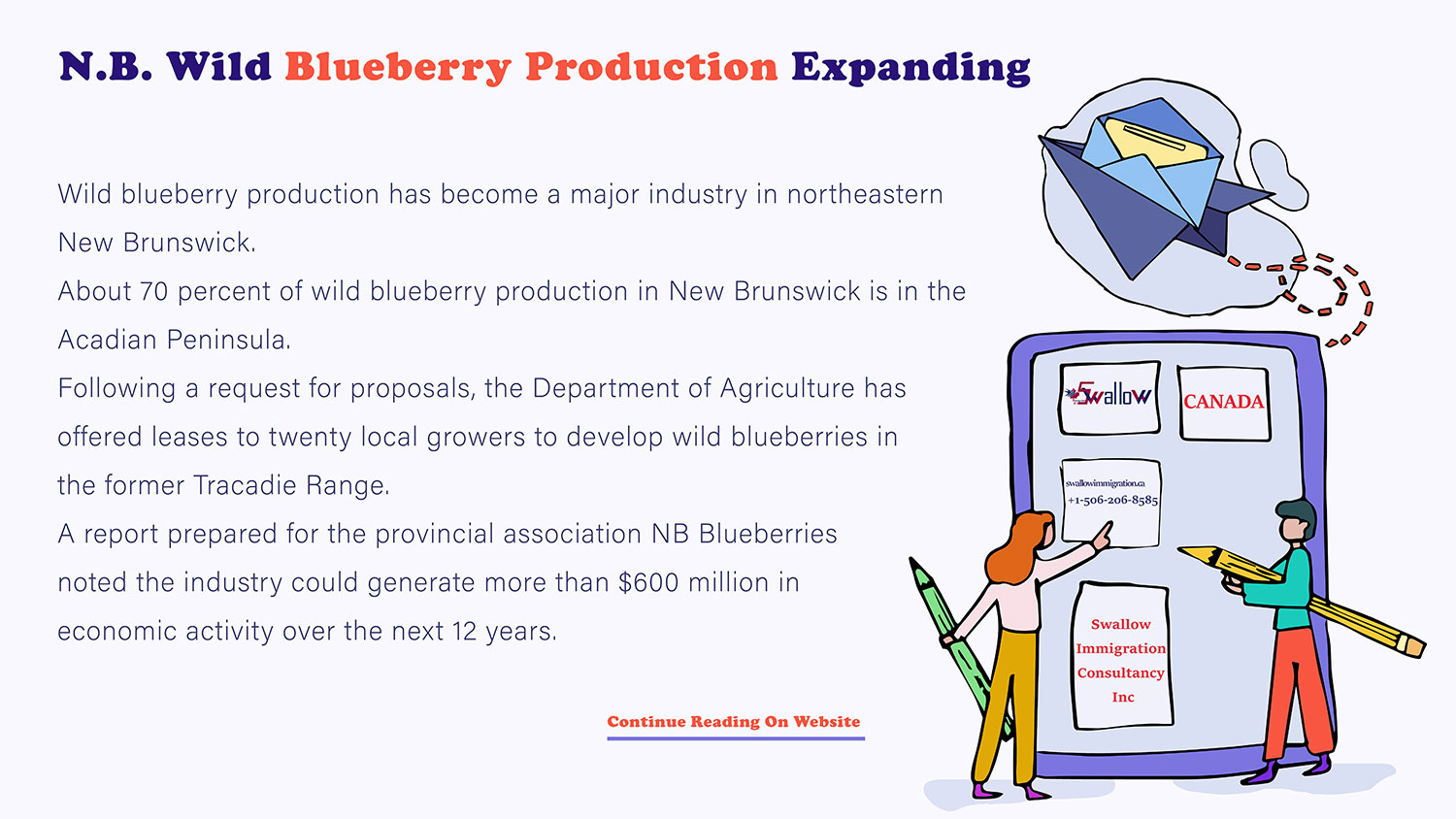 N.B. Wild Blueberry Production Expanding