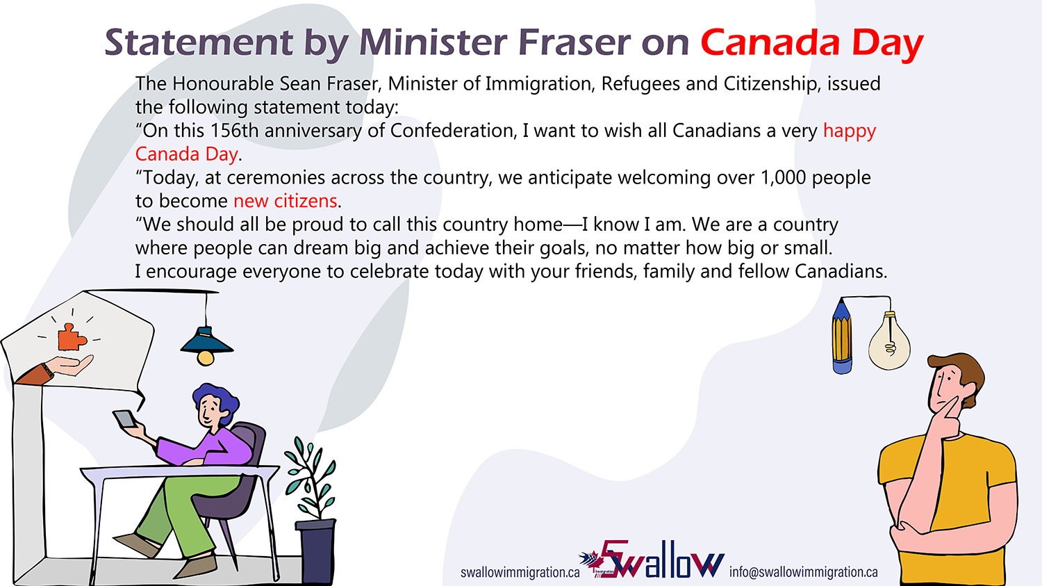 Statement by Minister Fraser on Canada Day