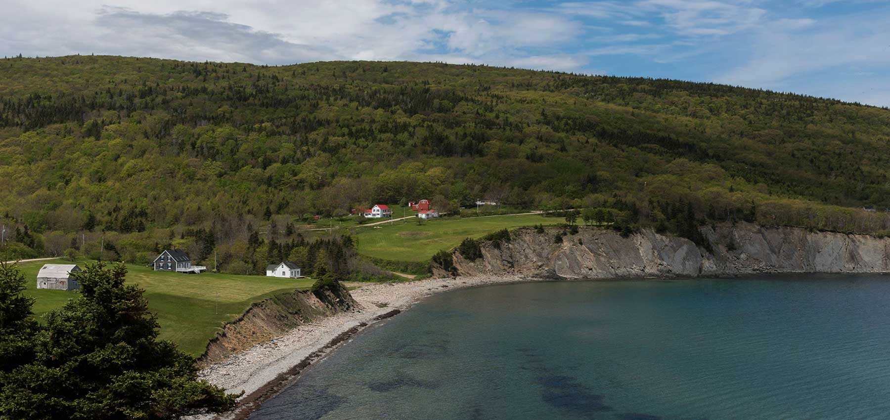 Coastal village at Cape North, Cape Breton Island, Nova Scotia Coastal village at Cape North, Cape Breton Island, Nova Scotia
