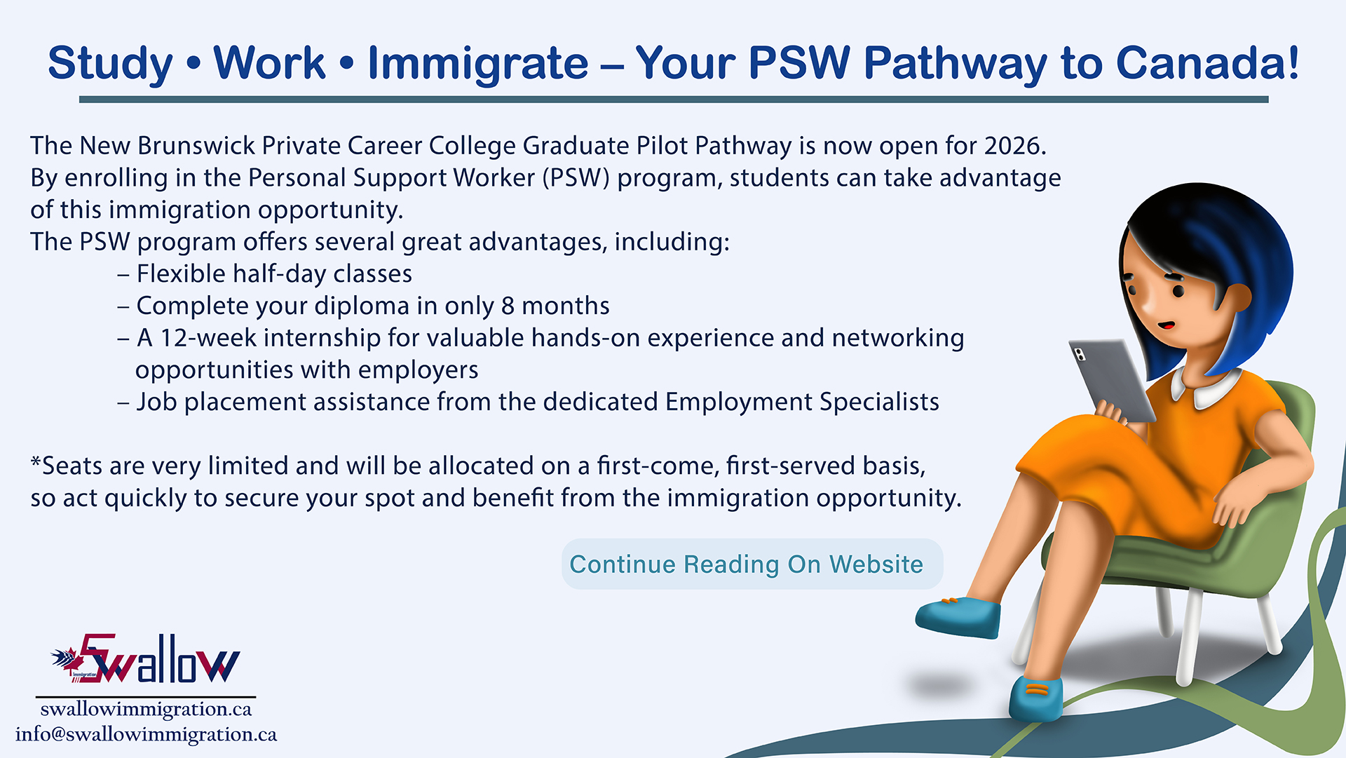 Fast-Track to Canada PR – Enroll in New Brunswick’s PSW Program 2026!